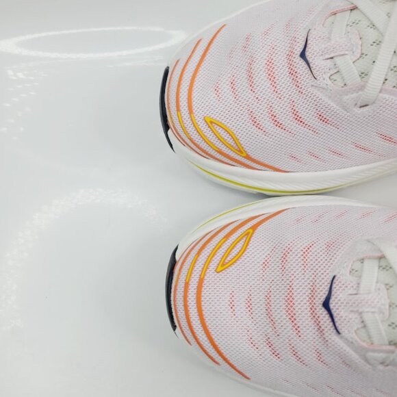 Hoka One One Mens Blanc De Blanc Flame Bondi X Max Cushioned Running Shoes 11.5D main image 6